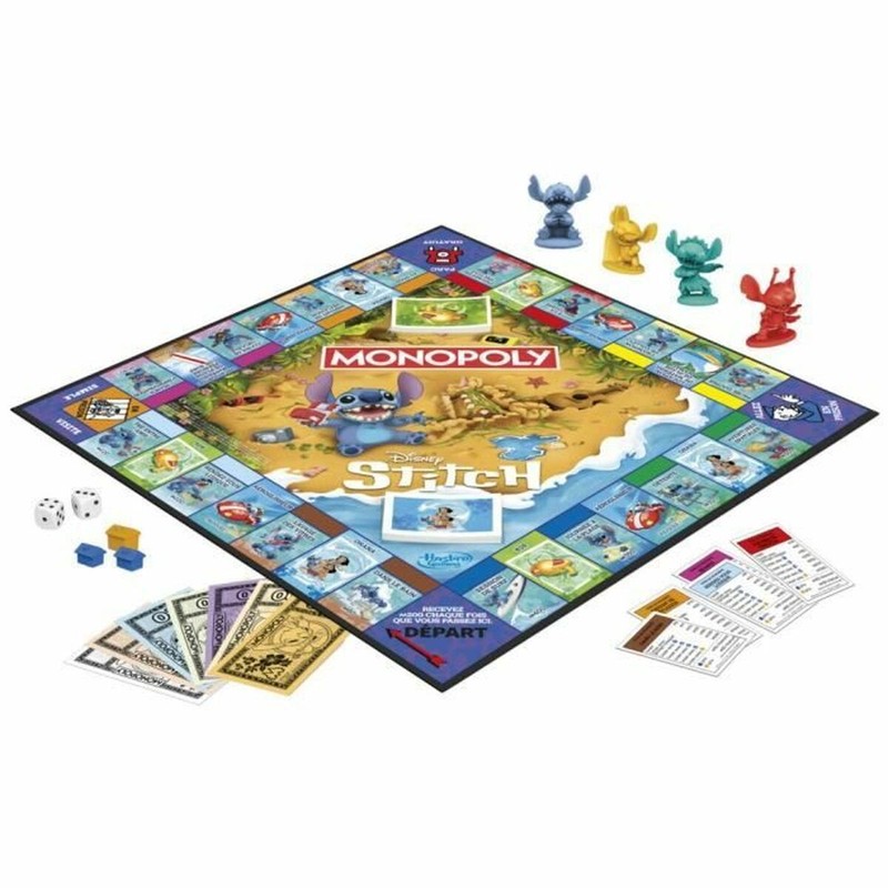Juego de mesa Monopoly Stitch con personajes
