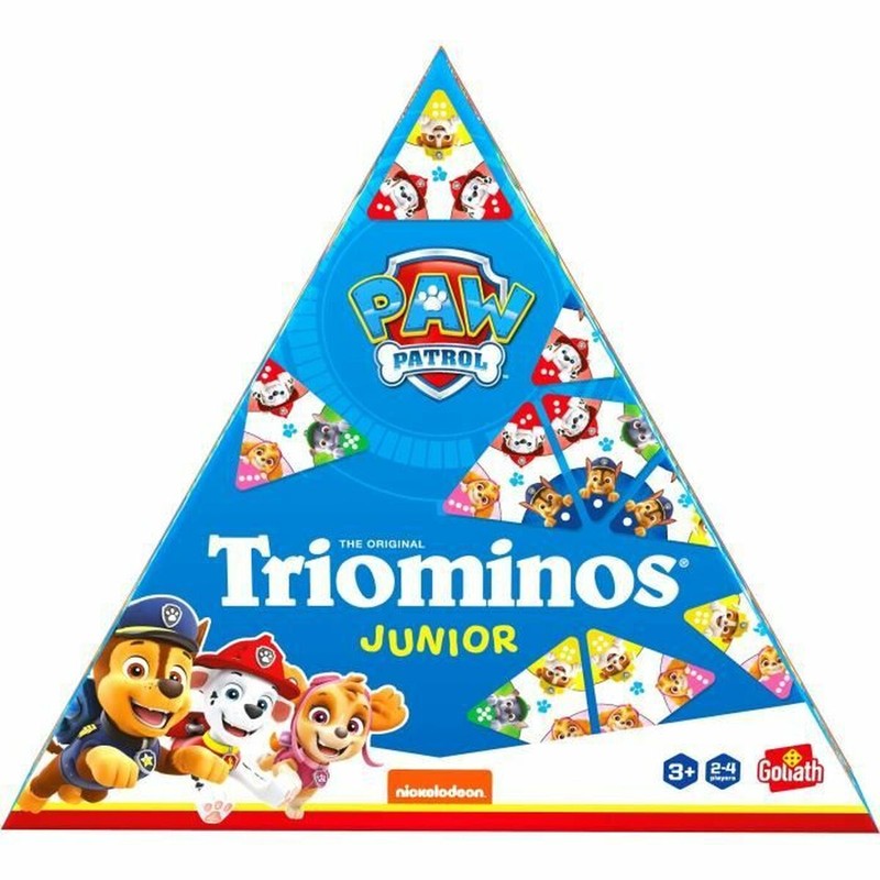 Juego de mesa niños Paw Patrol Triominos piezas