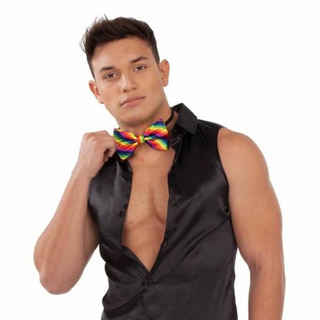 Accesorio disfraz infantil: pajarita multicolor para niños