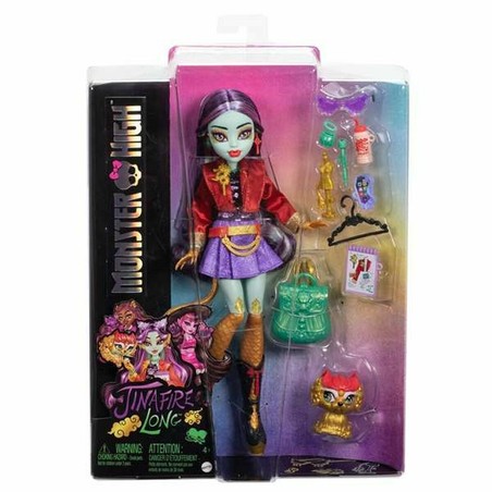 Muñeca Monster High Jinafire Long articulada con accesorios