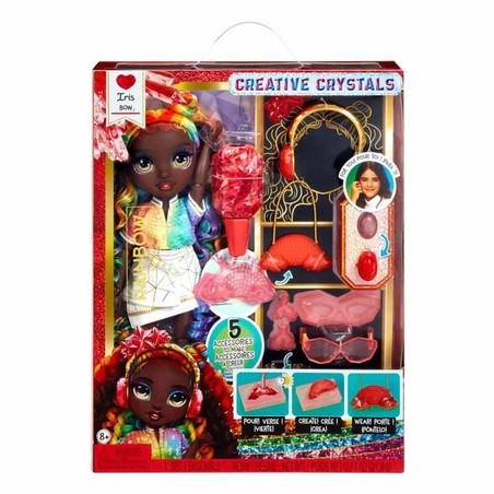 Muñeca de moda Rainbow High posando con estilo