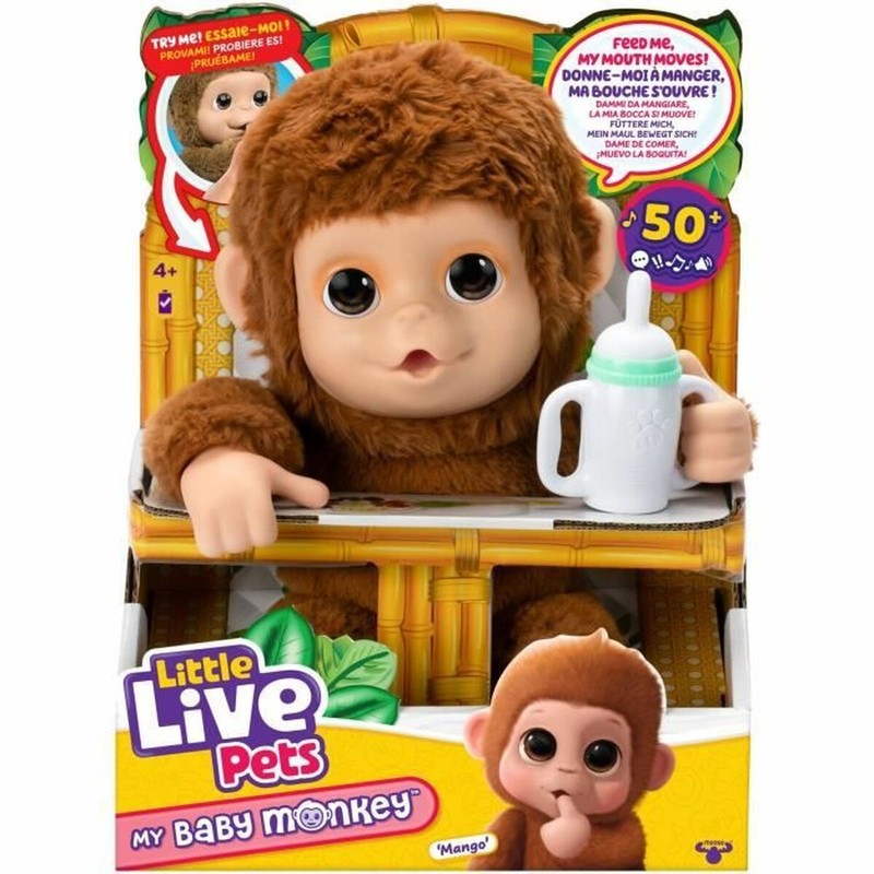 Muñeco bebé interactivo My Baby Monkey de Moose Toys