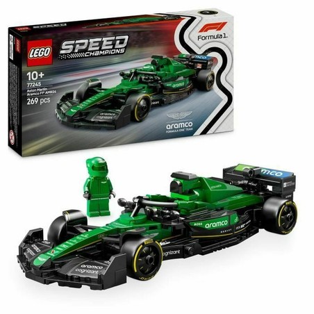 Juguetes construcción niños: LEGO Speed Champions Aston Martin F1 AMR24 en acción.