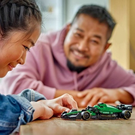 Set construcción educativo: Coche LEGO Aston Martin F1 con piloto.