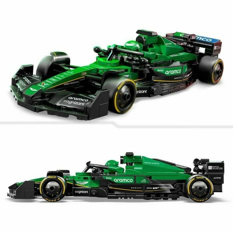 Montar coche Aston Martin Lego: Vista trasera del modelo de competición.