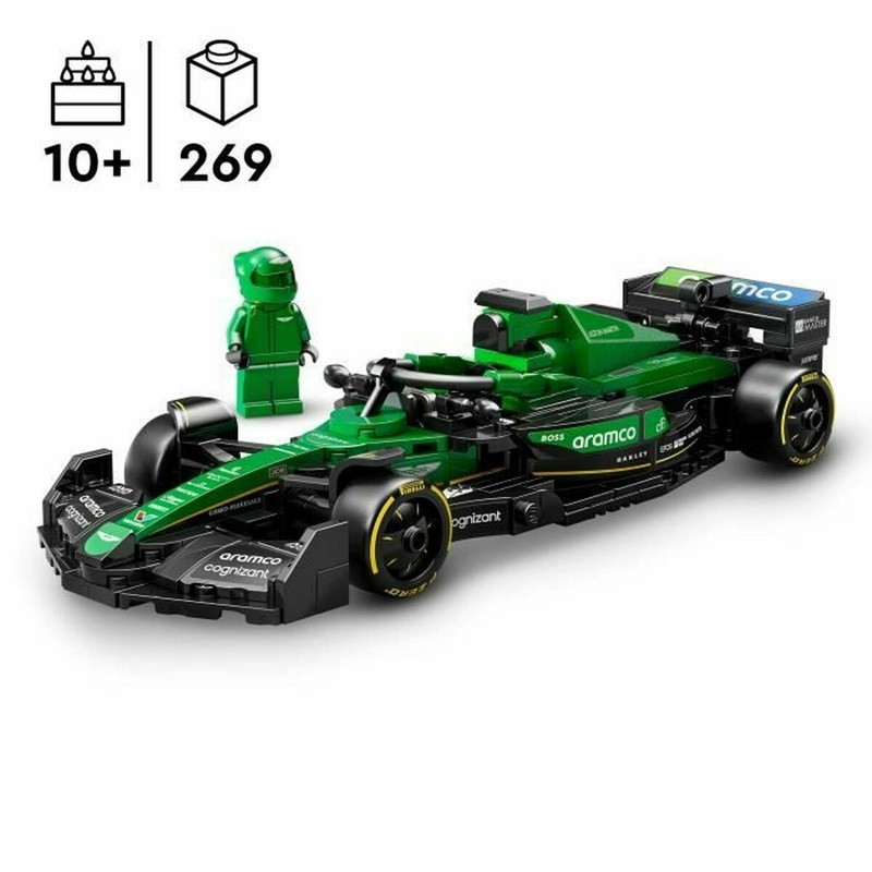 Juego carreras Lego: Set completo de LEGO Speed Champions Aston Martin F1.