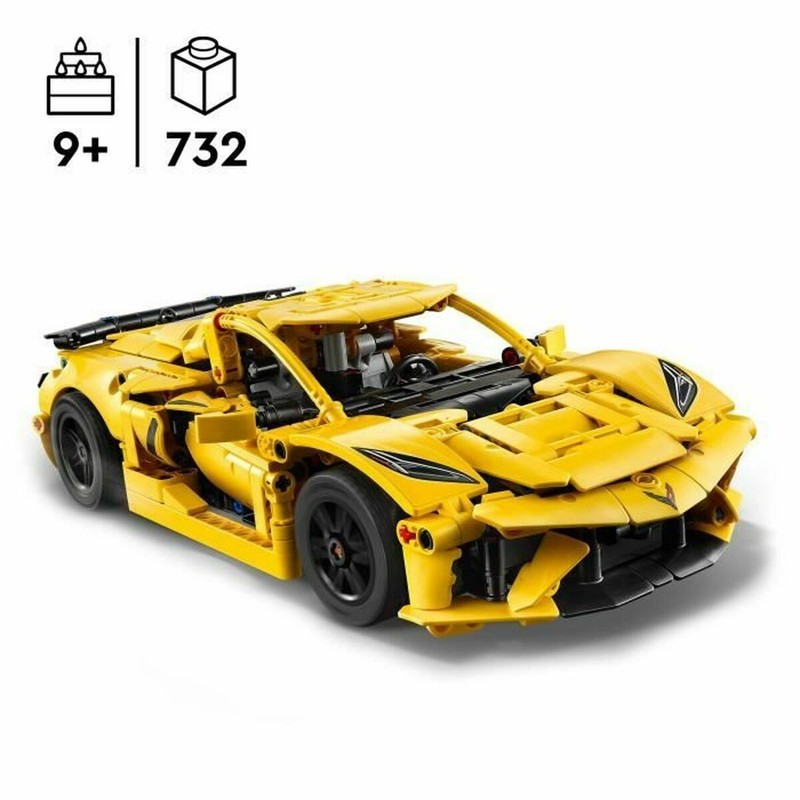 Montaje detallado del LEGO Technic Corvette, regalo ideal para jóvenes constructores
