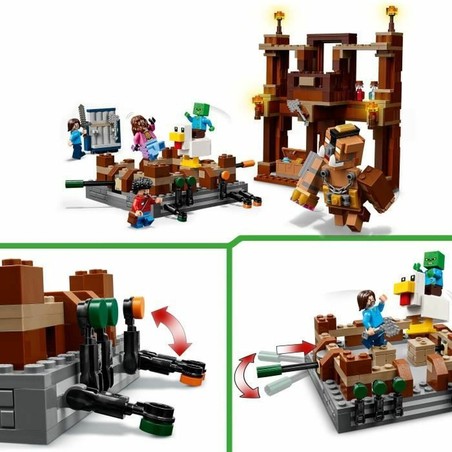 Juego de construcción Minecraft con figuras y escenario