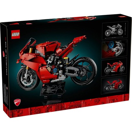 Detalles técnicos Lego - Vista trasera de la Panigale V4 S