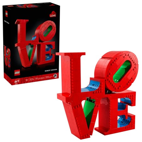 Juego Construcción Adultos Lego Art 31214 LOVE en detalle