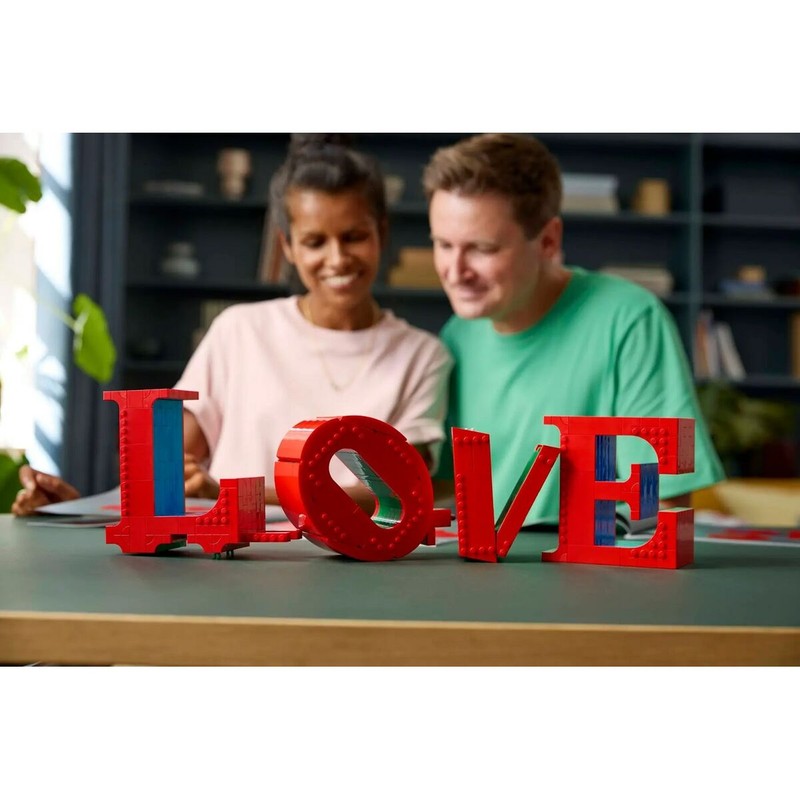 Lego Art para Adultos LOVE con detalles de las piezas