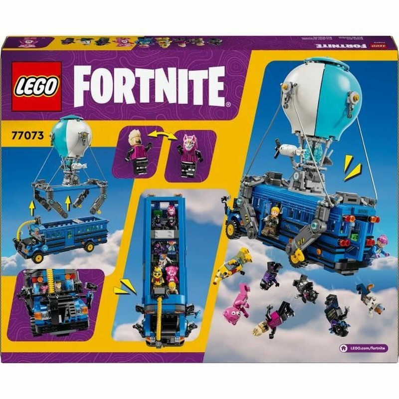 Detalle del set construcción educativo LEGO Fortnite Battle Bus