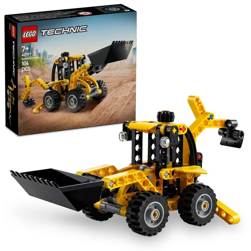 Juguetes construcción niños LEGO Technic retroexcavadora