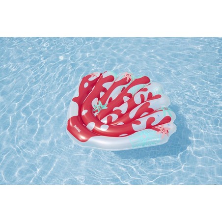 Flotador grande playa piscina Bestway con diseño de coral multicolor