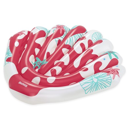 Colchoneta piscina playa Bestway en uso, ideal para disfrutar del sol