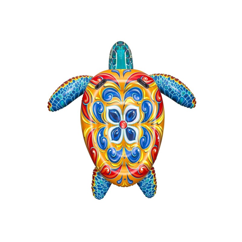 Flotador tortuga mediterránea Bestway para diversión acuática