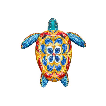 Flotador tortuga mediterránea Bestway para diversión acuática
