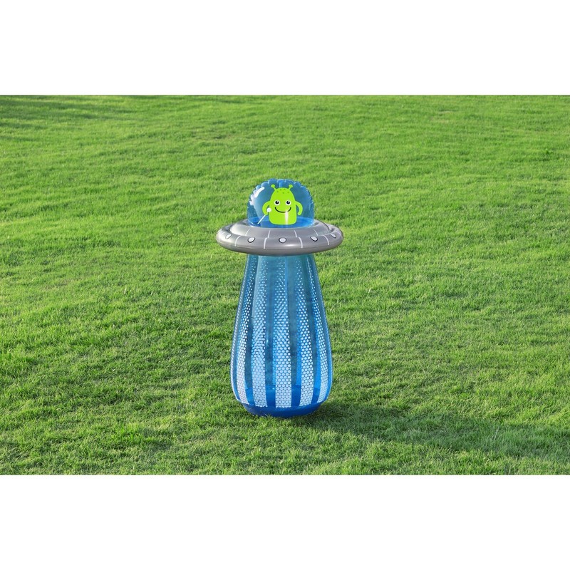 Niños jugando con juguete agua jardín Bestway