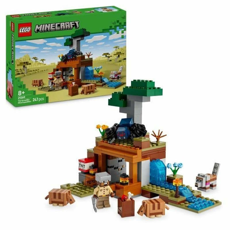 Juego LEGO Minecraft Expedición Mina Armadillo para niños