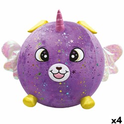 Peluche Hinchable Niños Eolo Morado con inflador manual de pie