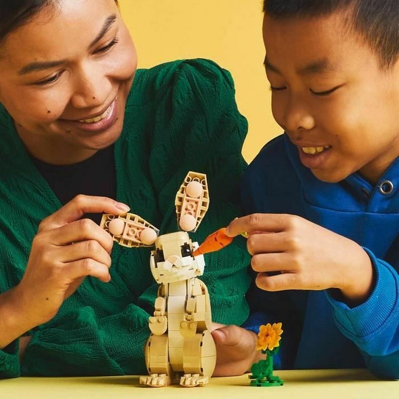 Bloques construcción infantiles para desarrollo de la imaginación.