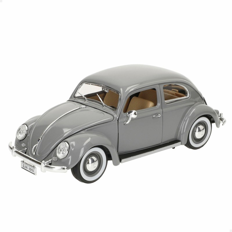Coche Bburago Volkswagen Beetle 1955, frontal detallado