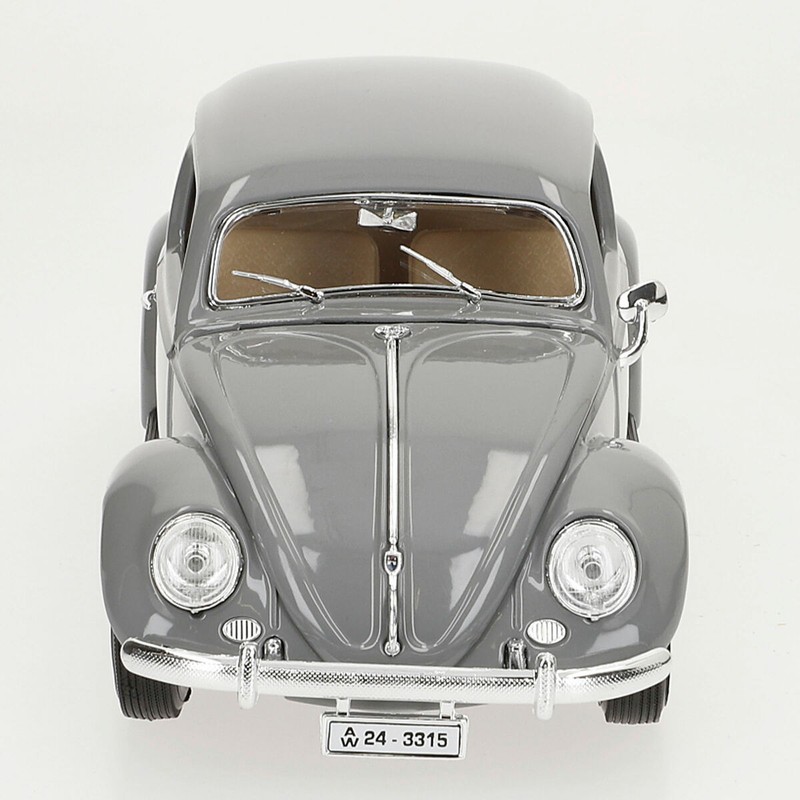 Maqueta coche coleccionista Volkswagen Beetle 1:18 vista lateral