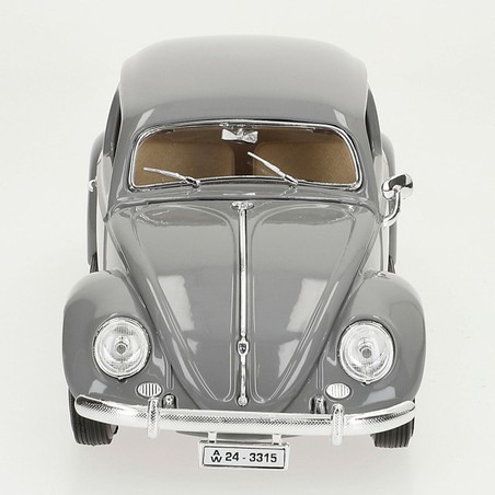 Maqueta coche coleccionista Volkswagen Beetle 1:18 vista lateral