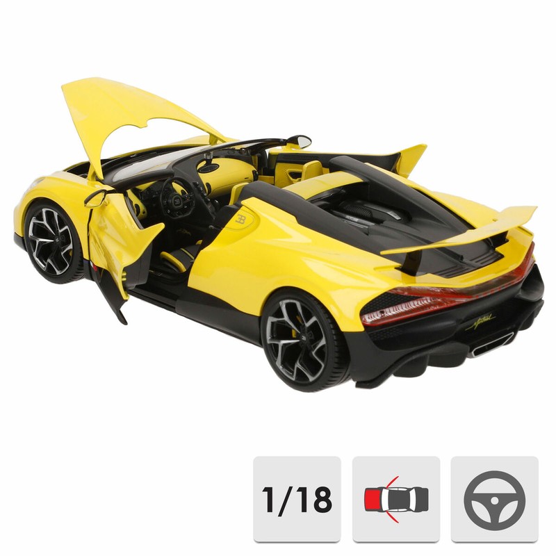 Coche deportivo de lujo en miniatura, auténtica réplica Bugatti