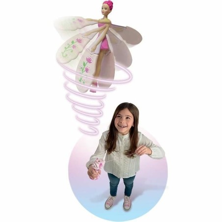 juguete volador infantil con diseño de fantasía y colores fucsia