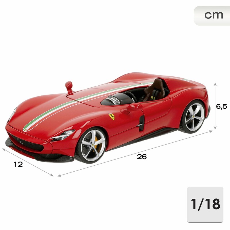 Detalles interiores coche Bburago Ferrari