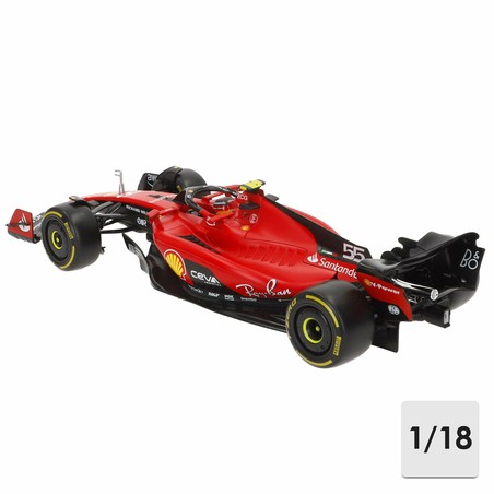 Coche de carreras Ferrari SF23 #55 Bburago vista trasera