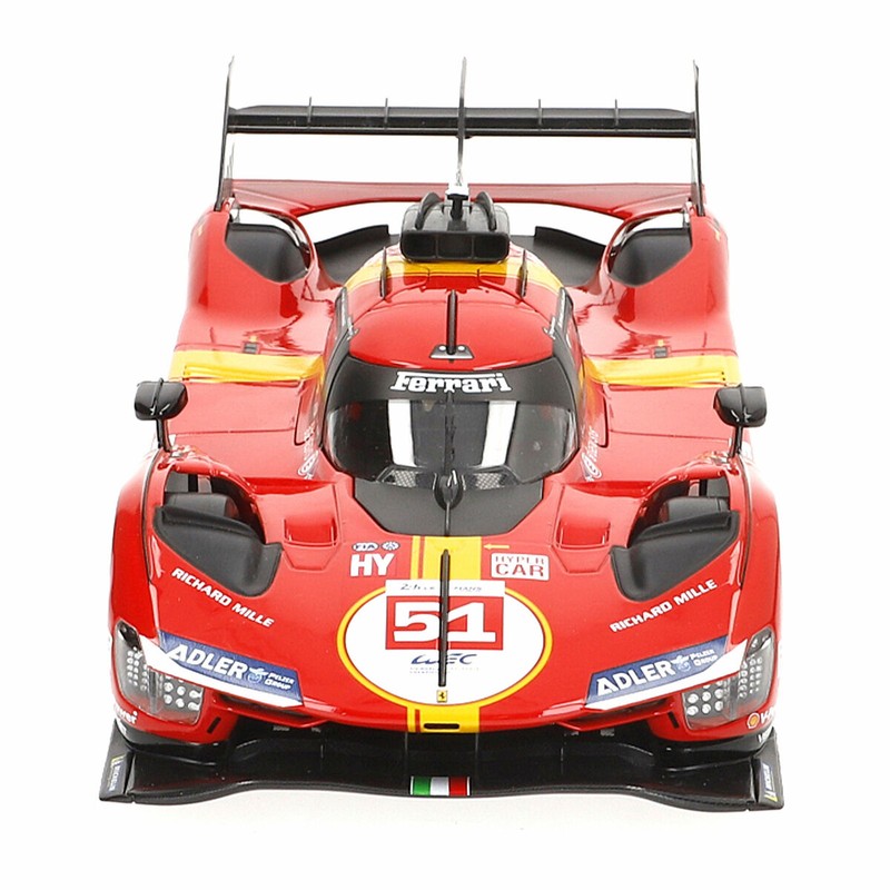 Réplica Ferrari 1:18 Bburago 499 LMH #51 en detalle