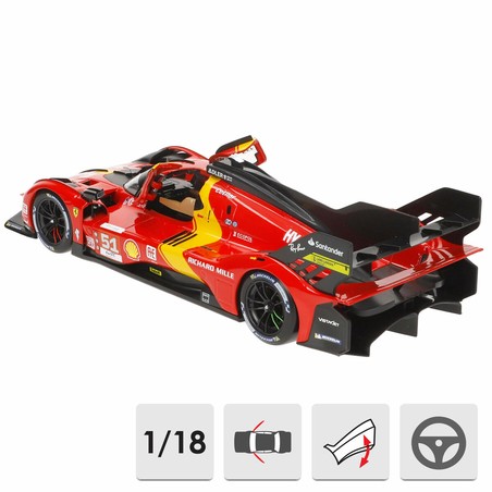 Ferrari Le Mans 2023 réplica, detalle del dorsal 51