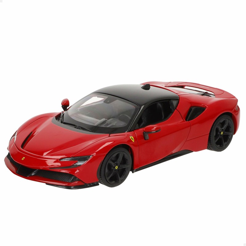Coche Ferrari SF90 Stradale 1:18 Bburago rojo