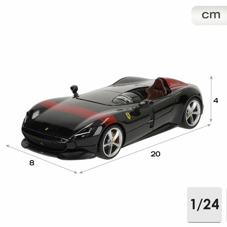 Modelismo Ferrari Monza SP1 alta calidad en color rojo