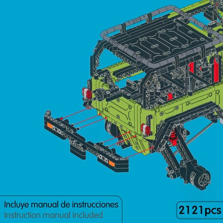 Kit Construcción Vehículo Eléctrico 2121 Piezas