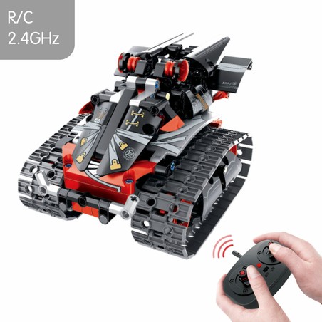 Set construcción educativo tanque de combate con radiocontrol