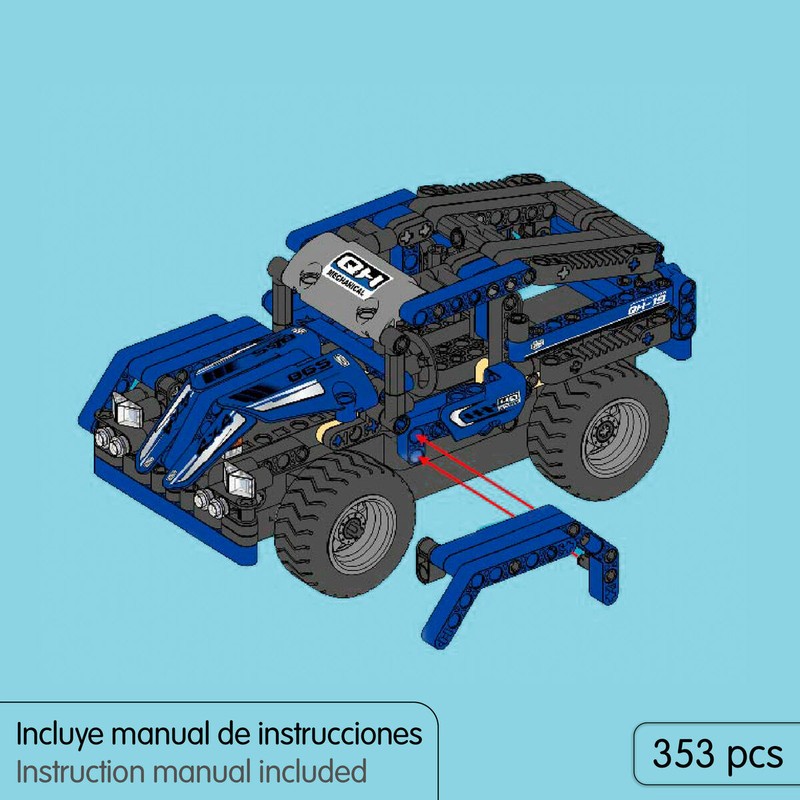 Todoterreno 4x4 construible juego radiocontrol