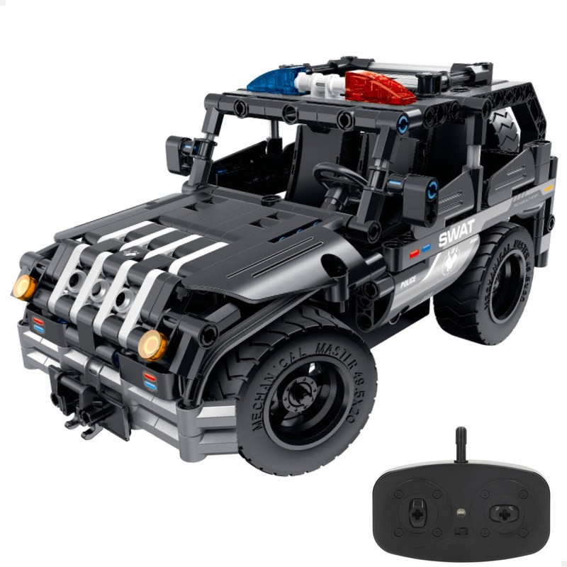 Juguetes construcción niños IM Master Coche Policía RC 355 Piezas