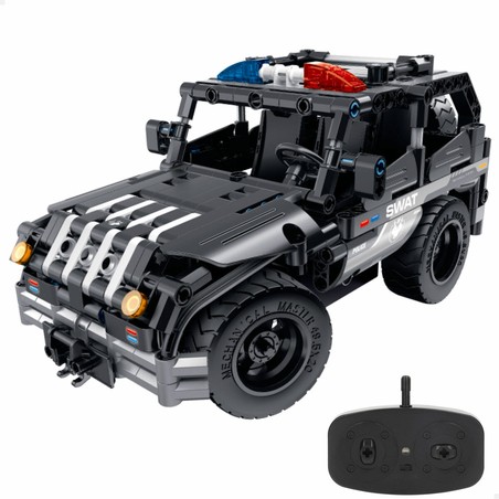 Juguetes construcción niños IM Master Coche Policía RC 355 Piezas