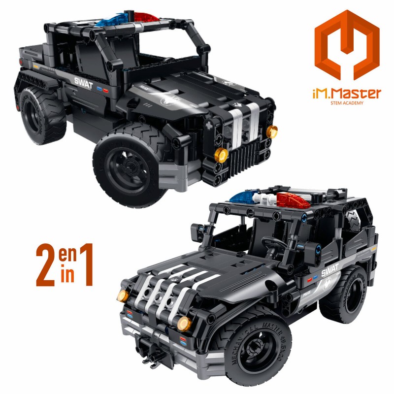 Coche de policía radiocontrol para niños IM Master en acción