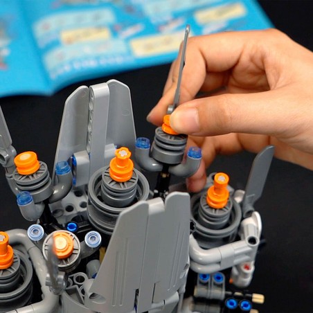 Set construcción educativo: Nave espacial articulada para niños