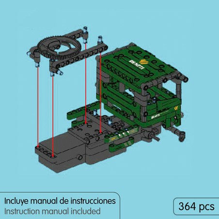 Piezas de construcción para montar coche RC y estimular creatividad