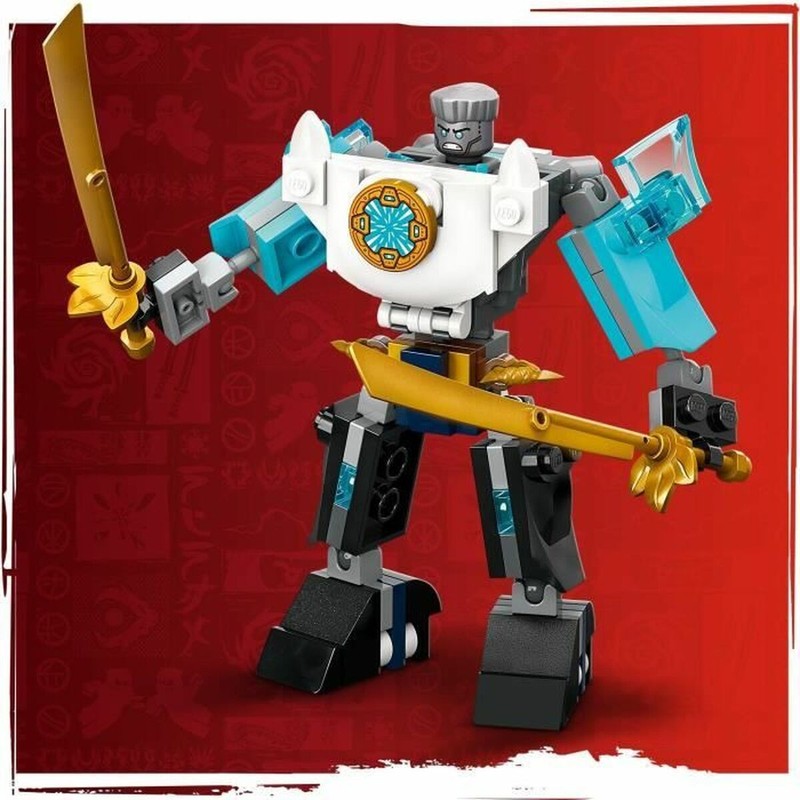 lego ninjago armadura robotica de zane azul multicolor