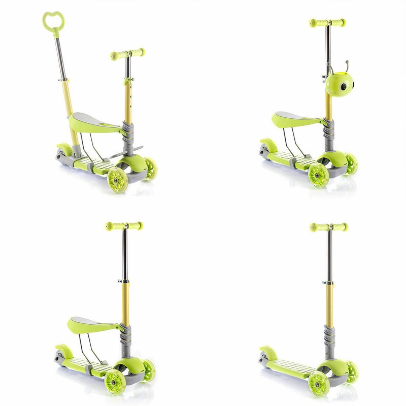 Set construcción educativo: Patinete con asiento y mango para control parental