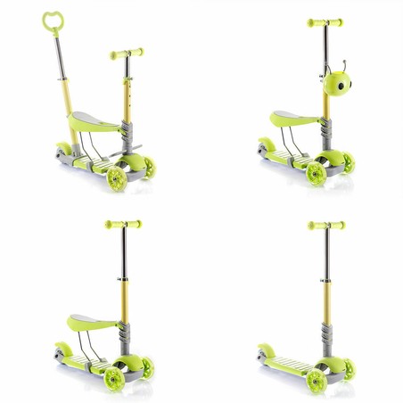 Set construcción educativo: Patinete con asiento y mango para control parental