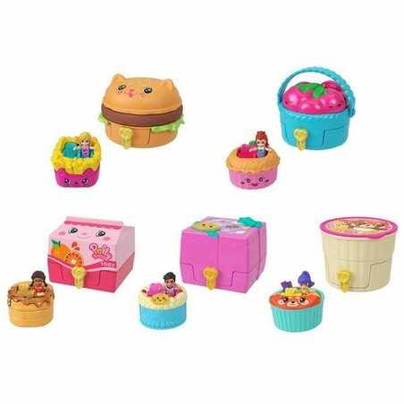 Playset Polly Pocket Tiny Take Out Reveal con mini muñecas y accesorios