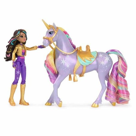 Set muñeca y unicornio para niñas con accesorios