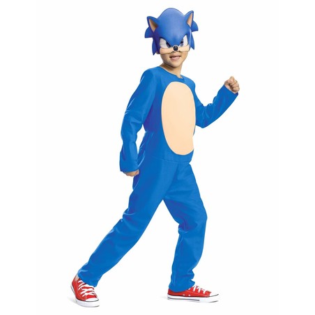 traje carnaval niño sonic cómodo y divertido
